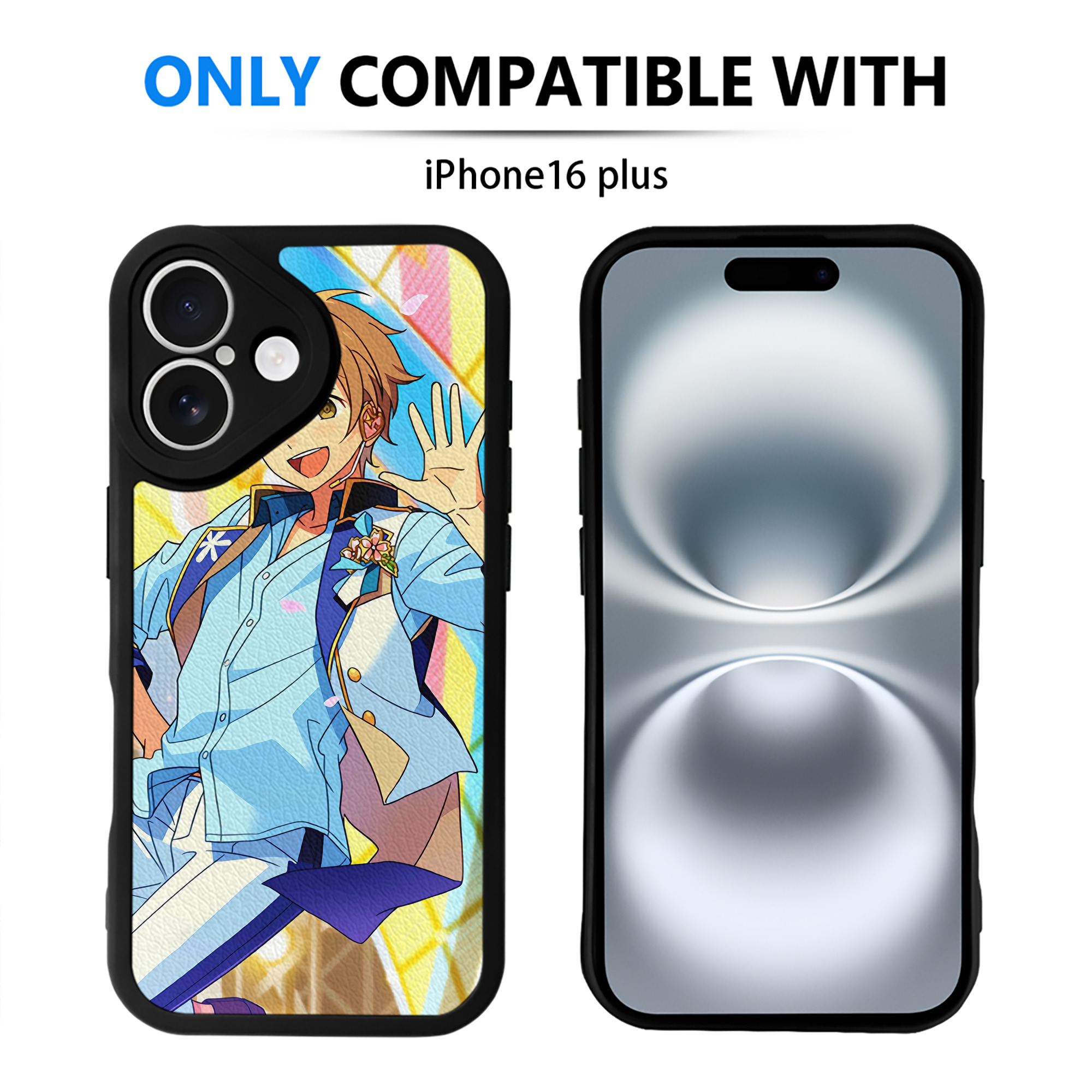 （画像用） あんさんぶるスターズ! Ensemble Stars 【iPhone 16シリーズ対応】シリコンスマホケース（レザー調） 材質：シリコン